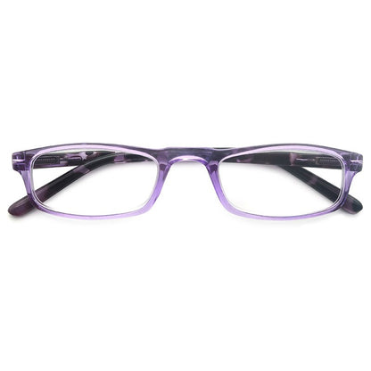 Women Men Reading Glasses Classic Small Rectangle Frame Spring Hinge Ulrta Comtable Wear Readers Eyeglass with Diopters