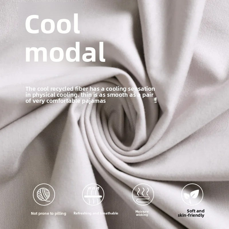 Men's Modal Sleepwear Loose Fit Casual Thin Home Pants Spring Autumn Summer Comfortable Lightweight Men's Drawstring Sweatpants