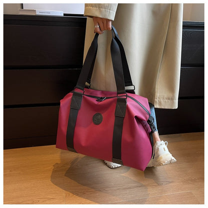 Travel bag Men's and women's tote bag Large capacity travel duffel Yoga exercise  Oxford cloth waterproof fitness bag