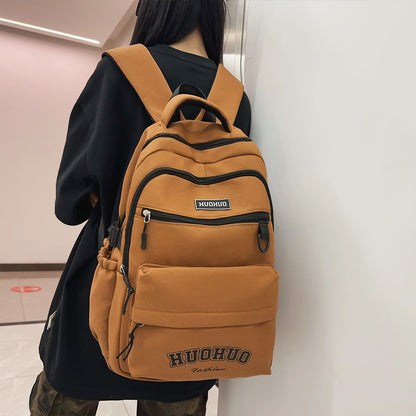 Outdoor Travel Light Weight Reduction Personality Niche Leisure Backpack Trend Backpack for Men and Women Large Capacity Compute