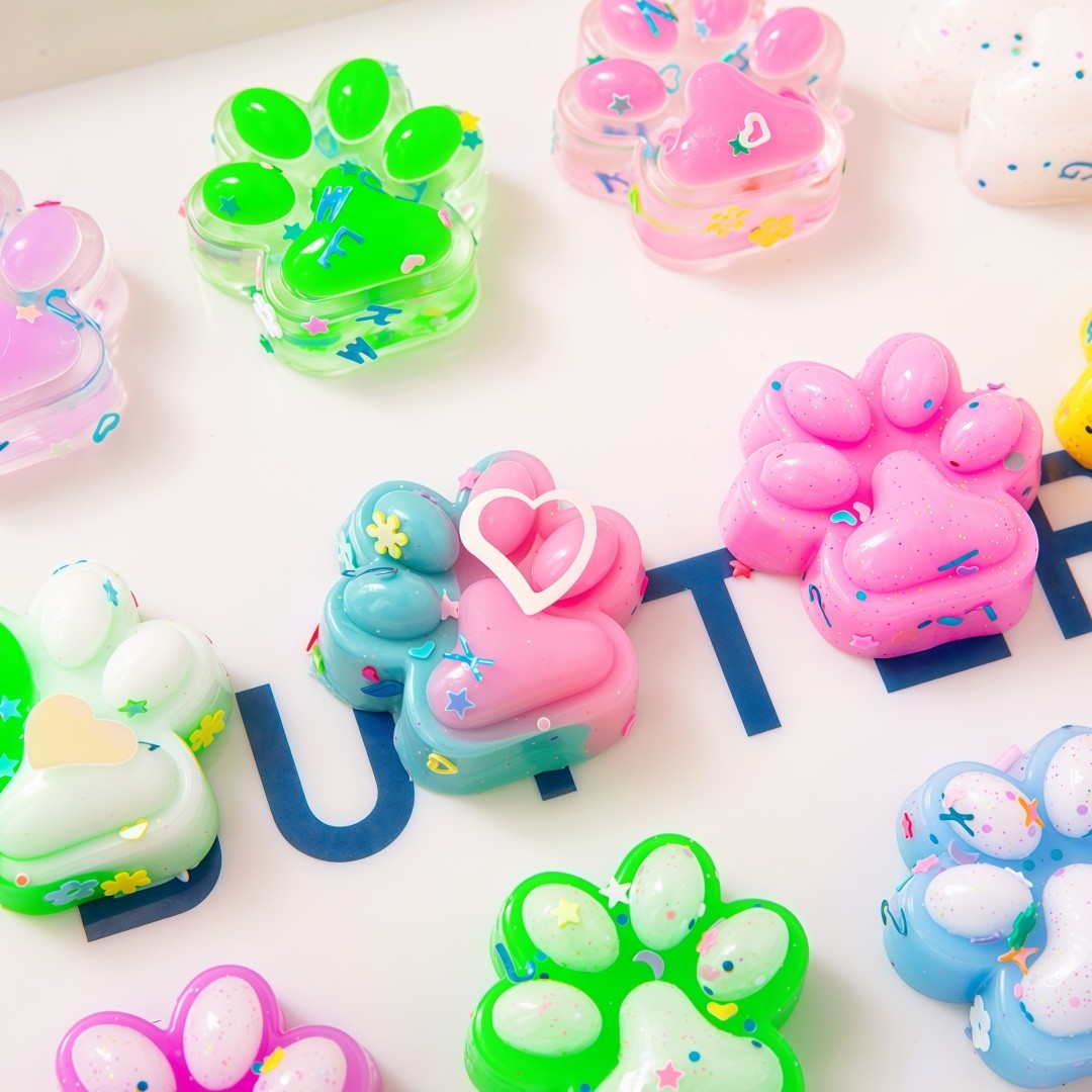 10-30Pcs Mini Cute Cat Claw Plush Pinch Fun Colorful Halloween Christmas Party Pack Fillers for Pressure Reduction Cartoon Style