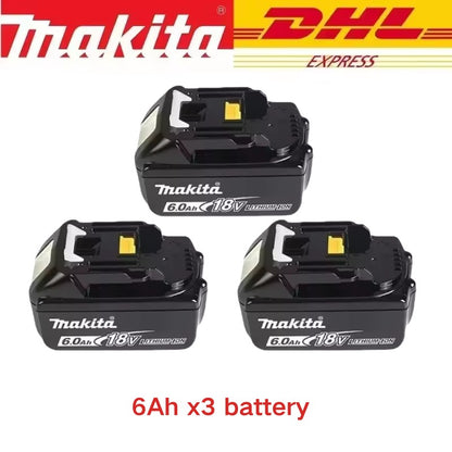 100% Makita Original DDF487 Parafusadeira/Furadeira a Bateria 18V Brushless Chave de Impacto Elétrica Recarregável Ferramenta Elétrica