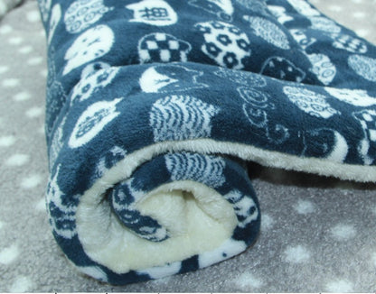Cama de Cachorro de Flanela Grande, Cama de Gato Espessa, Tapete de Dormir para Cachorros, Cobertor para Filhotes de Cachorro e Gato, Tapete para Cachorros Pequenos, Médios e Grandes