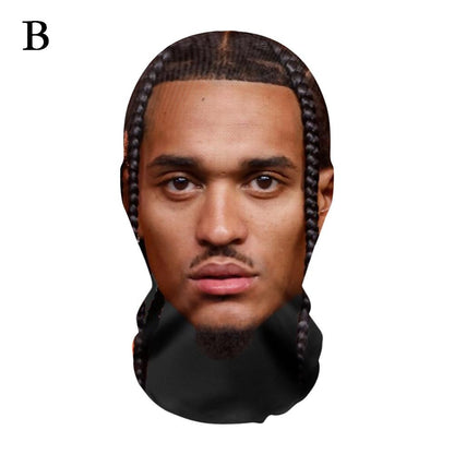 New 3D Printed Mask Full Face Mask Simulation Character Celebrity Face Funny Headgear for Fans Cosplay Role Play Face Mask