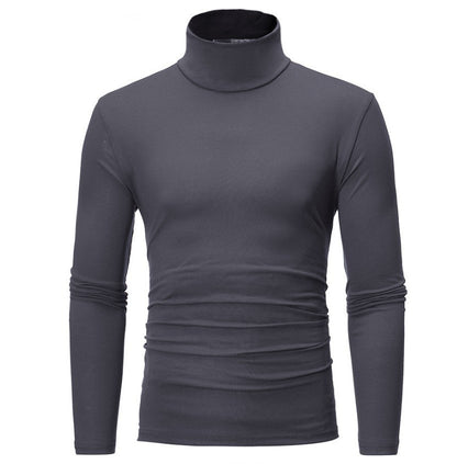 2025 New Man Thermal Turtleneck Casual Sleepwear Shirt S-2XL Sleeve Long Slim Coat 5colors Basic Sweater Bottom Winter