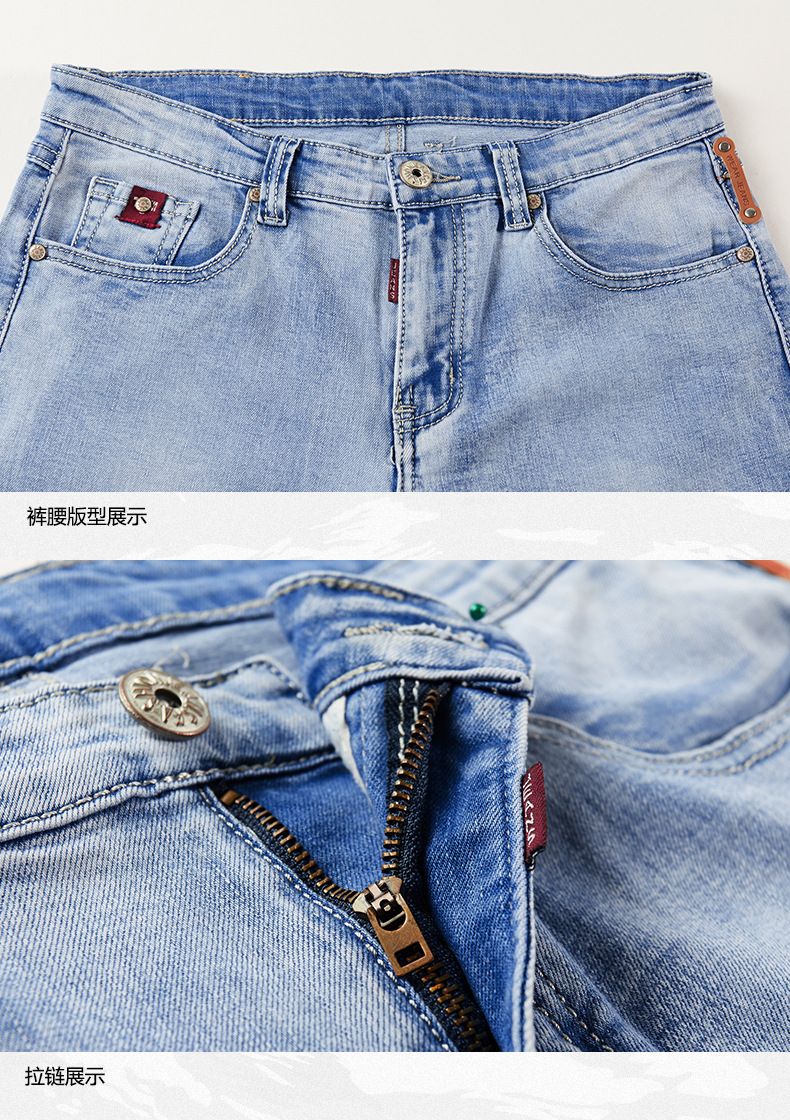 Sets Blue Jean Jackets Men's Fashion Multi Pockets Loose Casual Cotton Vintage Street Cowboy Coats Brand Clothes Denim Pants Men