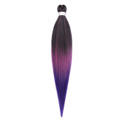 Cabelo Sintético Trançado Pré-esticado Profissional Sem Coceira Fibra Que Sela Em Água Quente 30'' Ombre Textura Yaki Extensões de Cabelo para Trança