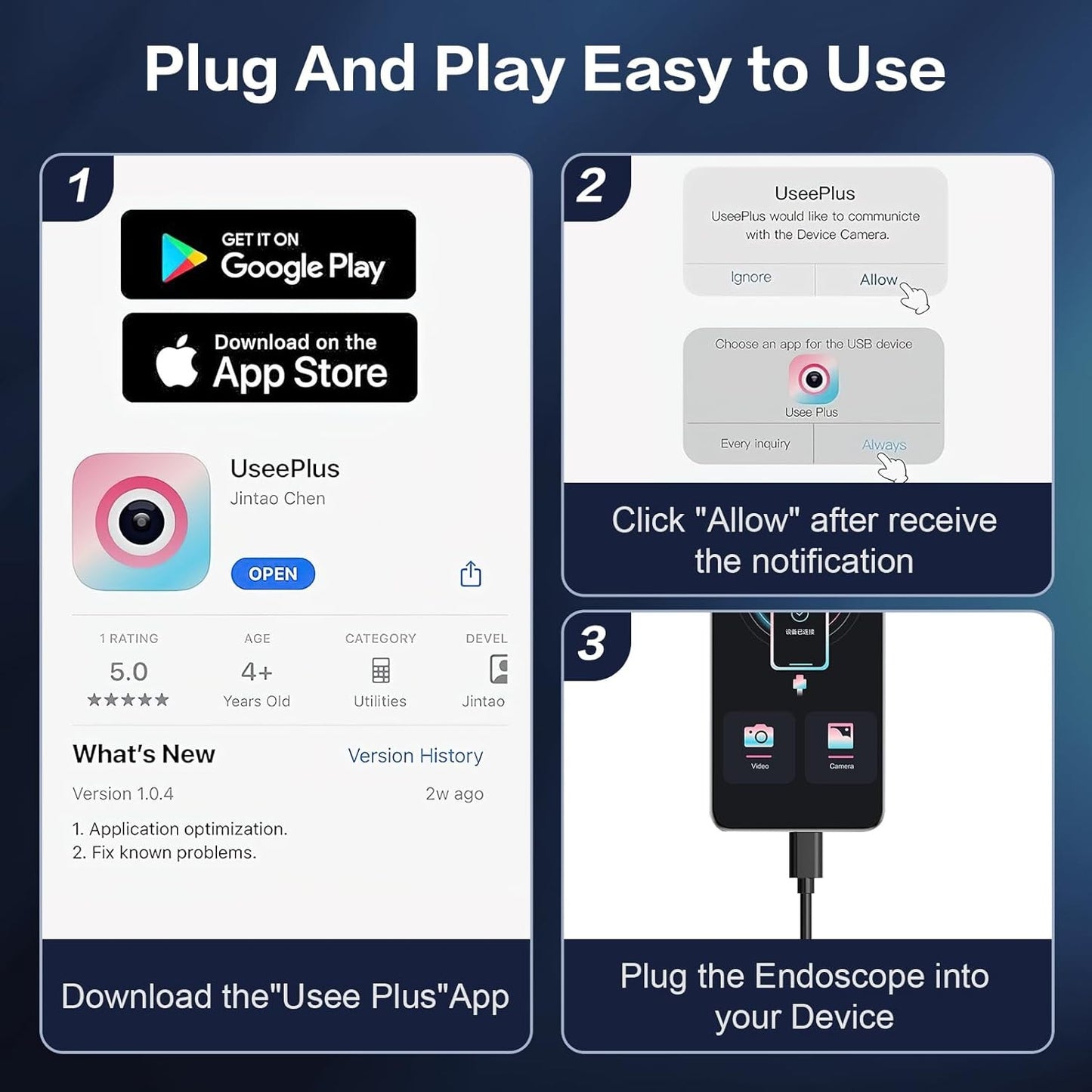 Endoscópio 5,5/8mm para Android Iphone&IOS Smartphone Tubulação Automotiva Boroscópio Ferramentas de Inspeção de Esgoto Câmera de Endoscopia
