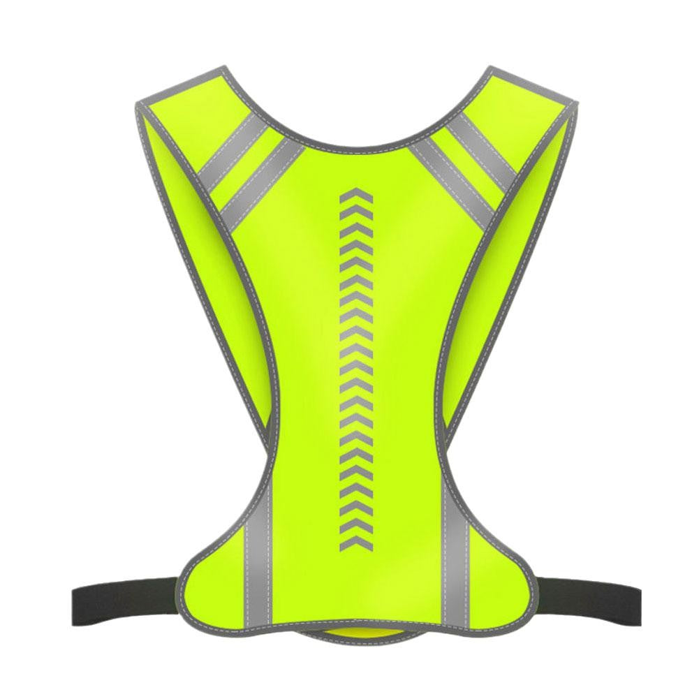 High Visibility Reflective Vest Reflective Straps Night Running Cycling Clothing Vest Adjustable Safety Vest Riding Equipment