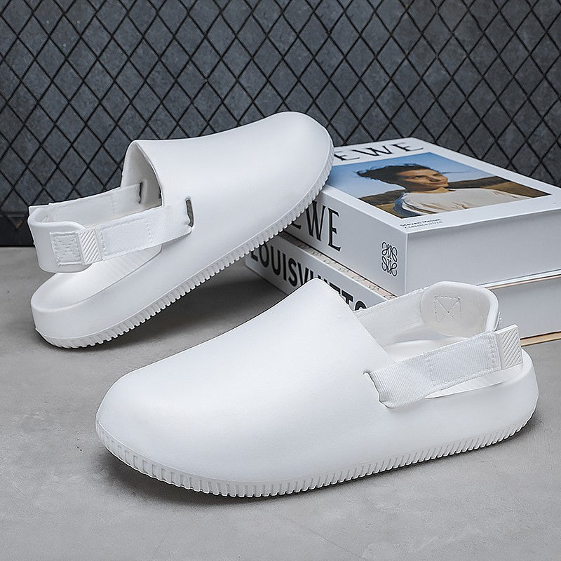 Men's casual hole shoes summer new EVA breathable soft soled sandals outdoor waterproof beach shoes youth fashion Joker slippers