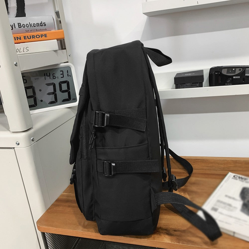 Mochila Escolar para Ensino Médio, Mochila Masculina para Campus, Mochila Feminina de Viagem Simples de Grande Capacidade
