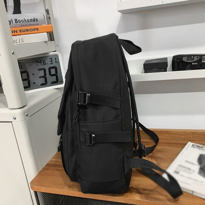 Mochila Escolar para Ensino Médio, Mochila Masculina para Campus, Mochila Feminina de Viagem Simples de Grande Capacidade