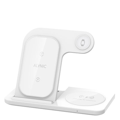 Base Carregadora Sem Fio Rápida 300W Dobrável para iPhone 16 15 14 13 12 Pro Max Apple Watch Airpods