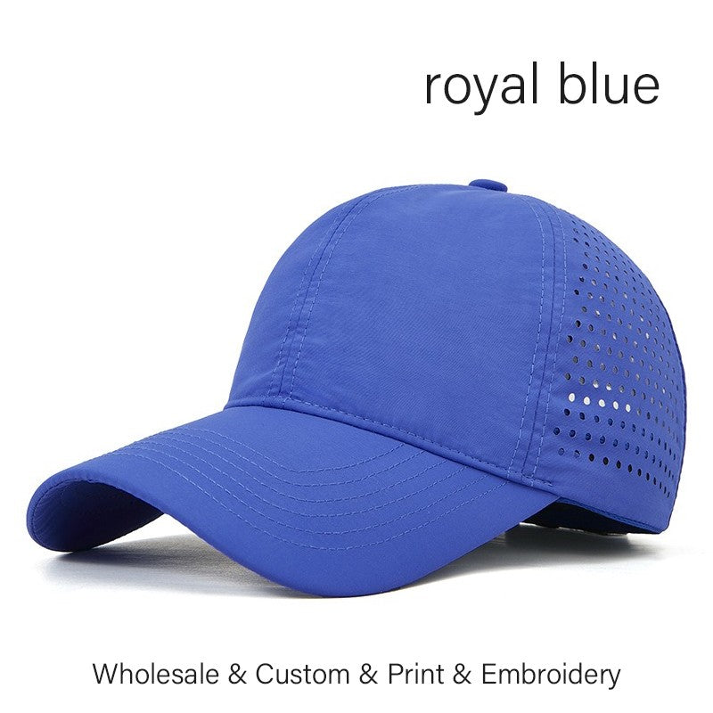 SLECKTON Custom Logo Embroidery Quick-Dry Baseball Cap for Summer Protection Breathable Waterproof Design DIY Picture Print