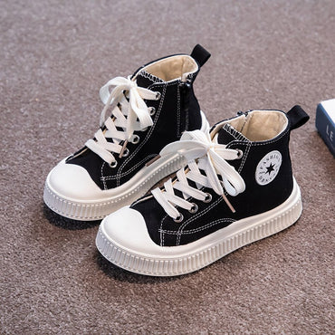 Children sports shoes outdoor indoor boys and girls non-slip canvas shoes campus students