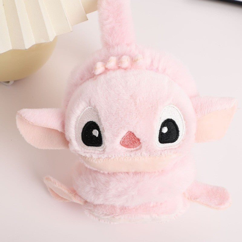 Disney Stitch Protetores de Orelha Novos Unissex Doce e Fofo Padrão de Desenho Animado Criativo Simples Moderno Macio e Suave Espessado Quente