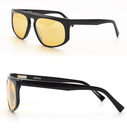 Iron Man Robert Downey Sunglasses Tony Stark Original Sunglasses Yellow Lens Cycling Glasses Man Car Driving Glasses Oversized