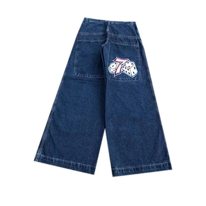 Calça Jeans Baggy Y2K masculina Harajuku anos 2000 vintage bordada de alta qualidade nova Hip Hop streetwear masculina feminina calça jeans casual de perna larga