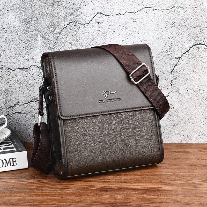 Luxury Brand Messenger Bag Men Leather Side Shoulder Bag For Men Business Office Work Bag Male Briefcase Casual Crossbody Bag