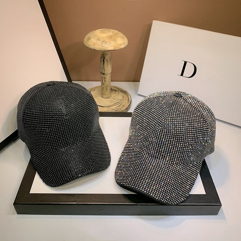Bonés de beisebol com strass de luxo e diamantes completos para homens e mulheres, boné de algodão, snapback, hip hop, gorras, chapéus de sol