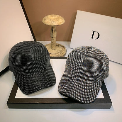 Bonés de beisebol com strass de luxo e diamantes completos para homens e mulheres, boné de algodão, snapback, hip hop, gorras, chapéus de sol