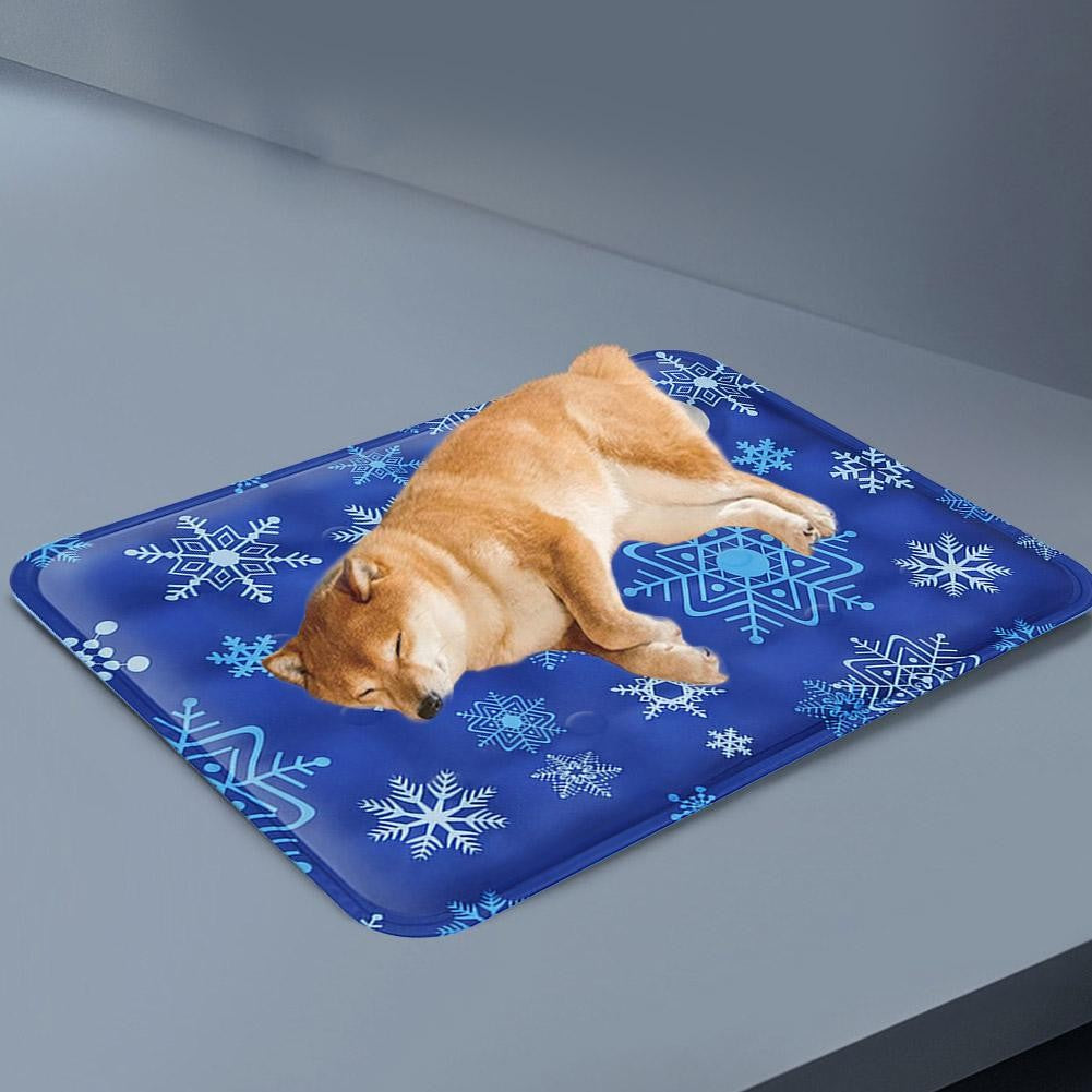 Tapete Gelado para Animais de Estimação Tapete de Gelo de Verão Pó de Cristal de Gelo Seco Injeção de Água Tapete Fresco para Cães e Gatos Suprimentos de Verão para Animais de Estimação