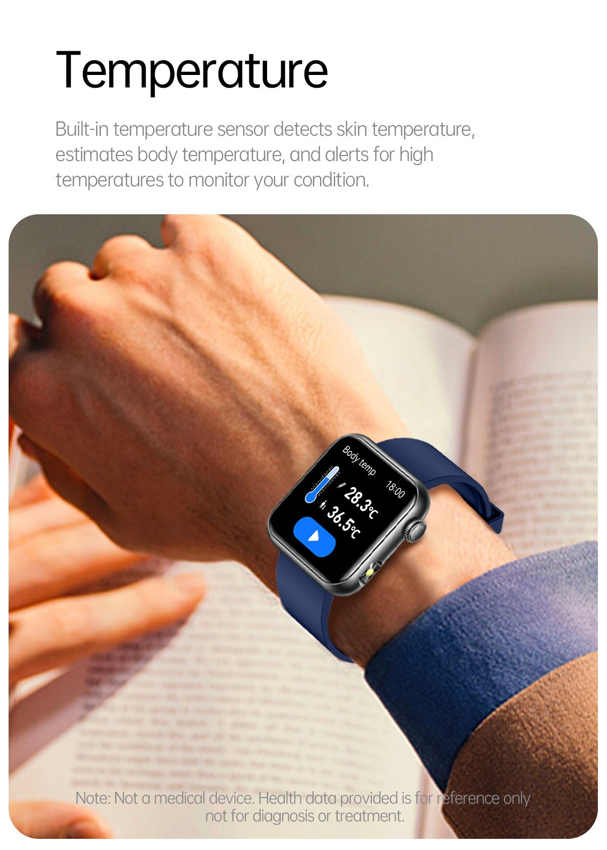 2025 Novo Smartwatch Feminino de LED com IA, Diagnóstico Inteligente, Monitor de Saúde HRV+PPG, Pressão Arterial, Oxigênio no Sangue, IP68, NFC?