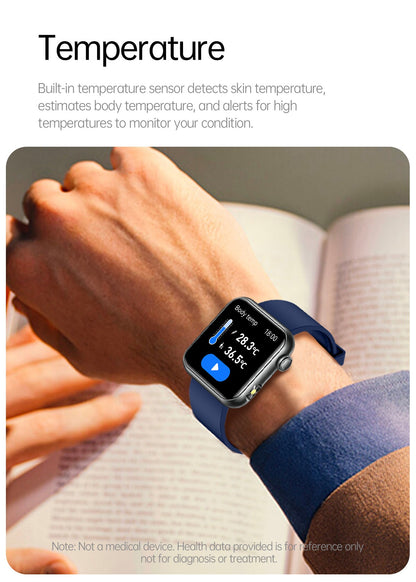 2025 Novo Smartwatch Feminino de LED com IA, Diagnóstico Inteligente, Monitor de Saúde HRV+PPG, Pressão Arterial, Oxigênio no Sangue, IP68, NFC?