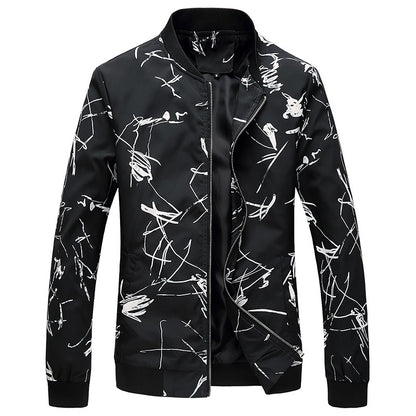 Spring, Autumn and Seasonal Boys' Floral Jacket, Large Size Urban Casual Coat Multi-color Available