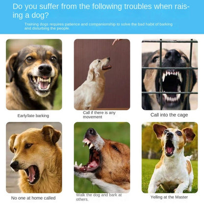 Coleira Inteligente para Cães Antilatido Dispositivo de Parada Automática Treinamento de Cães Elétrico Antirruído Antilatido À Prova D'Água
