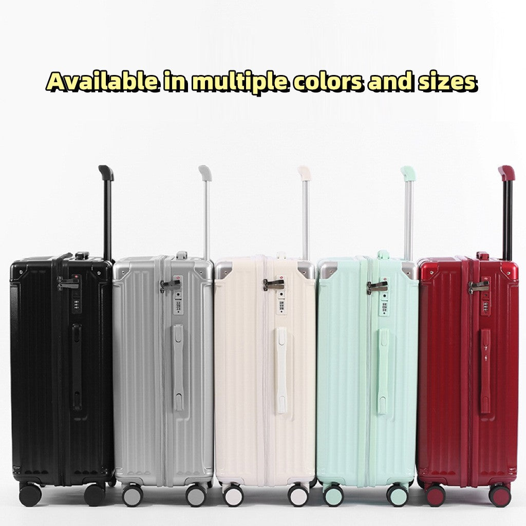 SUSHIMU Suitcase  Travel Suitcase Men 20 24 26 Carry-On Luggage Women PC   Frame Trolley Case