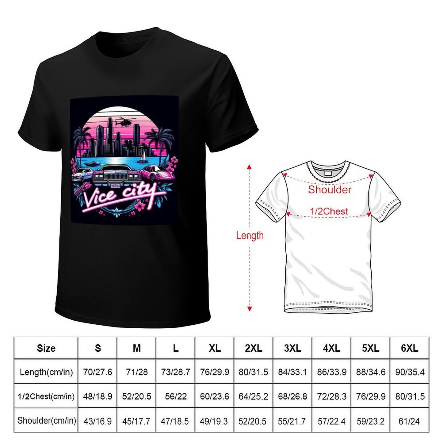 Welcome Vice City - Gta 6 GTA VI collection T-Shirt rapper graphic tees sweat gifts for boyfriend plus size men clothing