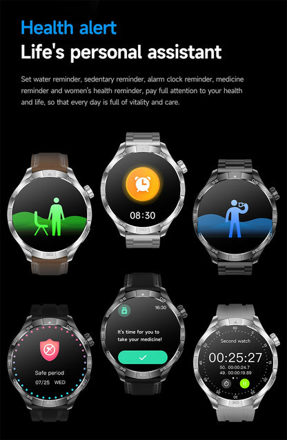 2026 Smart Watch Men AMOLED Always display NFC Bluetooth Call GPS trajectory Waterproof Health Sport Smartwatch Men Custom dial