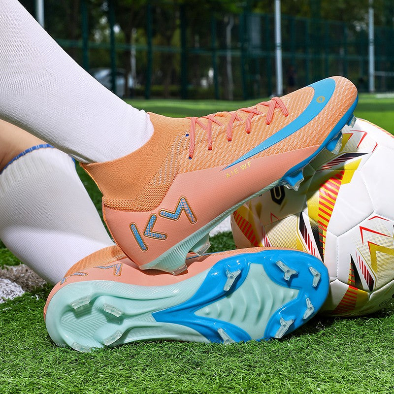 New Men Soccer Shoes Adult Futsal Sport Indoor Football Boots Cleats Non-Slip Boys Grass Ultralight Turf Comfortable Match