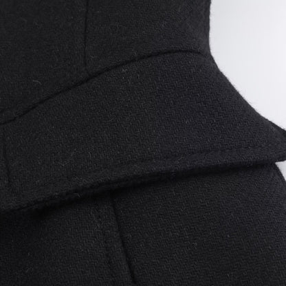 2025 Autumn Winter Women Notched Lapel Double Breasted Overcoat Long Sleeve Elegant High Street Loose Fit Casual Outerwear Jacke