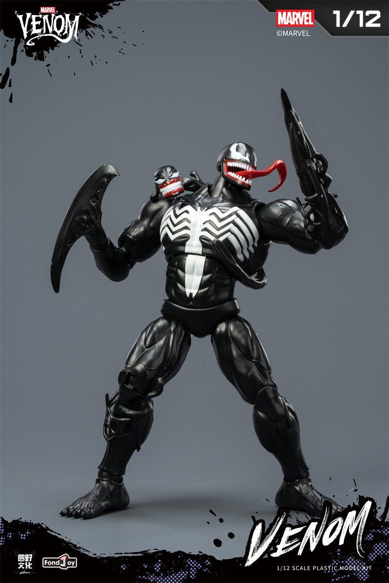 Blokees Original Homem-Aranha Venom Versão HQ 15.5CM 1/12 STARK SUIT Clássico Figura de Ação Montada Coleção Brinquedo Presente