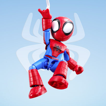 Em estoque, Blokees Genuínos Marvel Spidey Amazing Friend Homem-Aranha Miles Homem-Formiga Boneco Anime Action Figure Colecionáveis Brinquedos Modelo