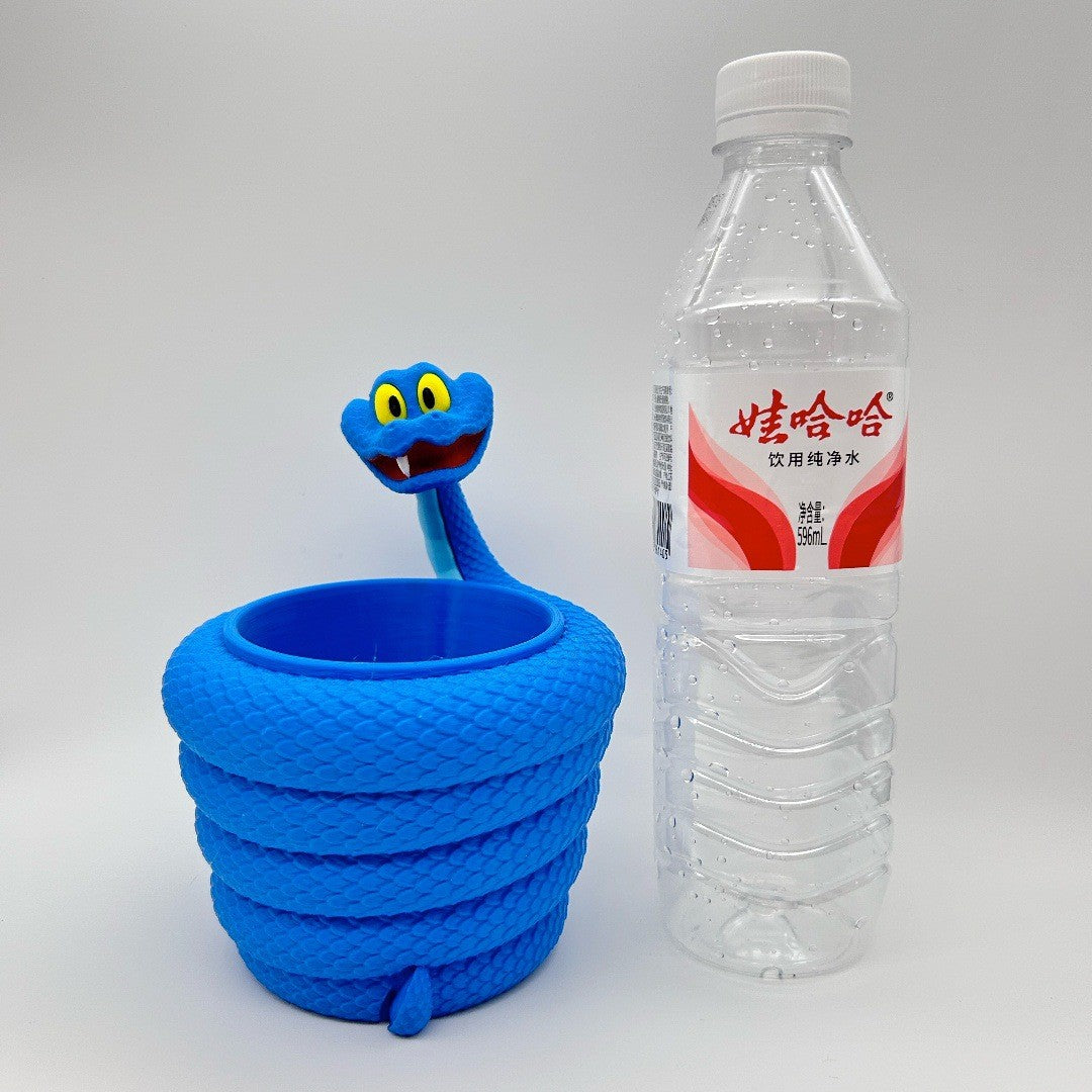 Disney Zootopia 2 Gary De’Snake Popcorn Bucket Figure - Pen Holder & Storage Bin, Collectible Desktop Organizer