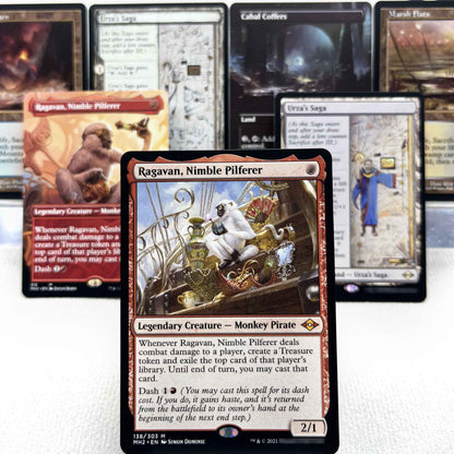 SLD MH2 HOLO7-002 cartas mágicas Simian Spirit Guide Tcg proxy Teferi's Protection Three Tree City fetch lands gathering