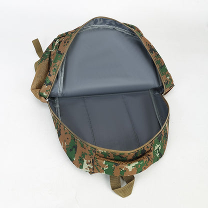 Camouflage large-capacity backpack - zipper closure, hiking, traveling, outdoor adventure backpack