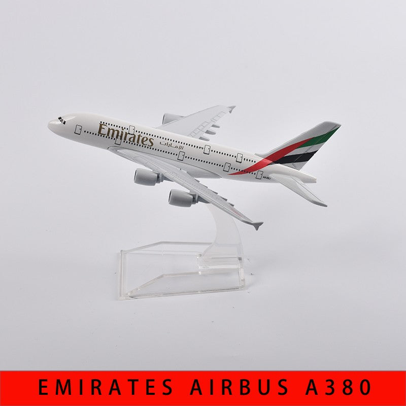 JASON TUTU Emirates Airbus A380 Aeronave Diecast Metal 1/400 Escala Miniatura Avião Modelo Aviões Dropshipping