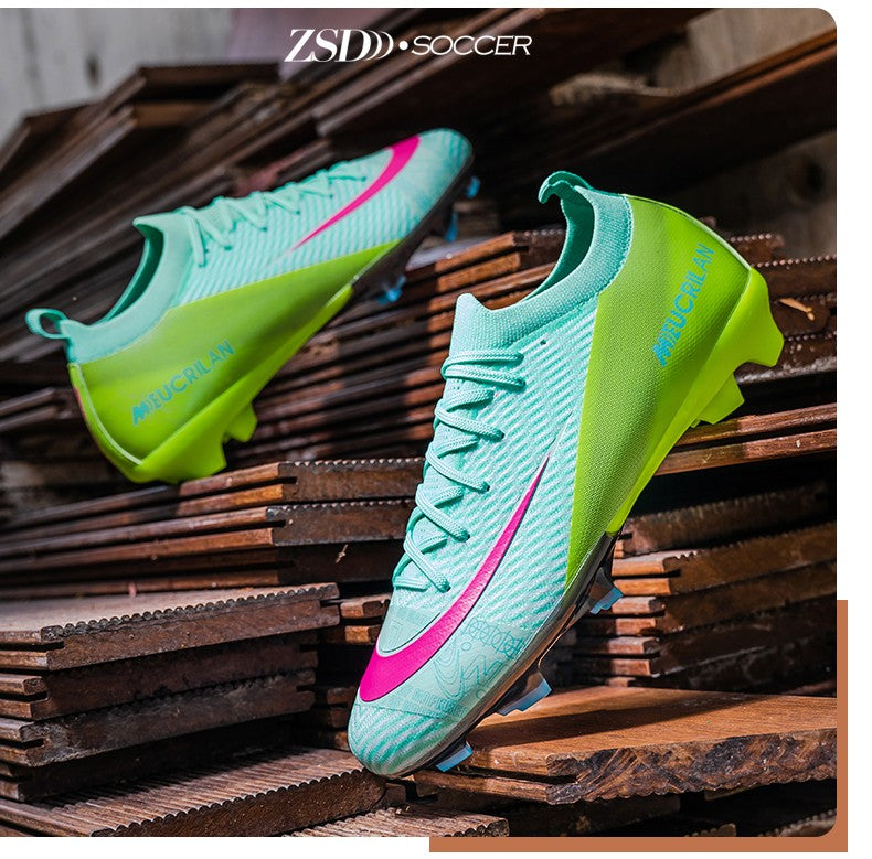 New Men Soccer Shoes TF/FG Society Match Cleats Football Field Boots Indoor Professional Training Original Women Football Shoes