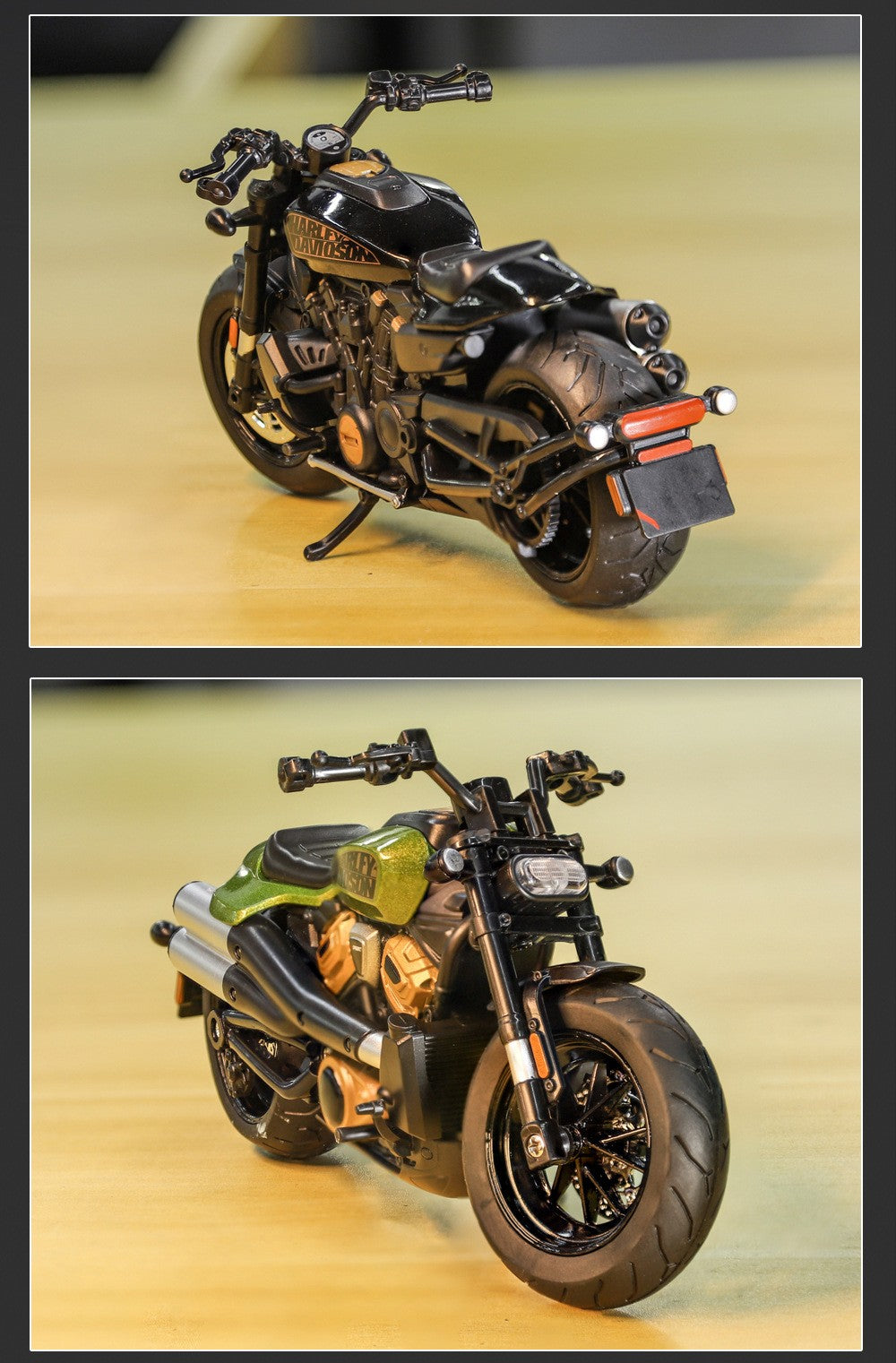 1:12 Harley SPORTSTER S Moto Alta Simulação Liga de Metal Fundido Modelo de carro Luz e Som Ornamentos Essenciais