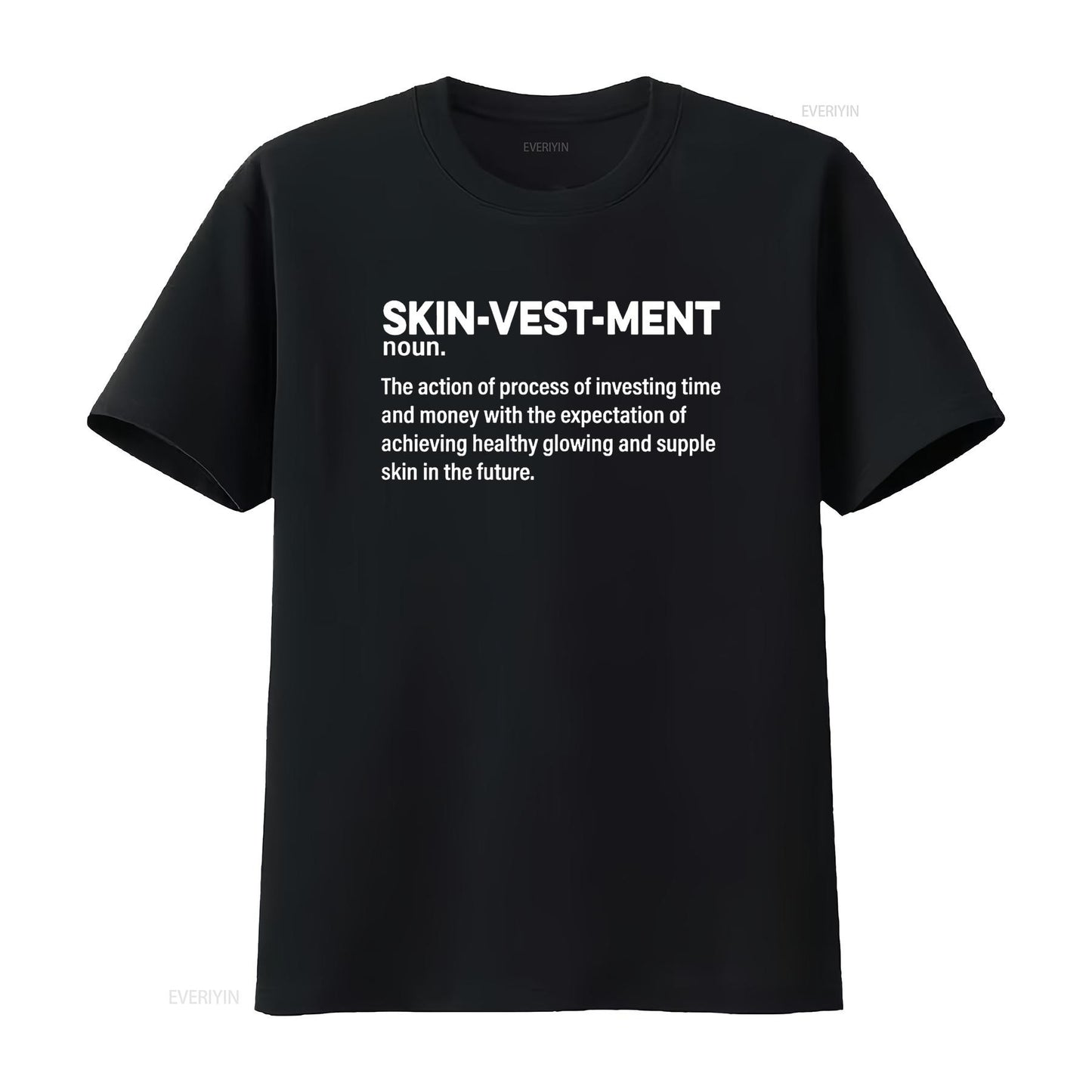 Skinvestment Skincare Definition Esthetician T Shirt vintage Washed homme graphic streetwear Soft Casual Comfortable