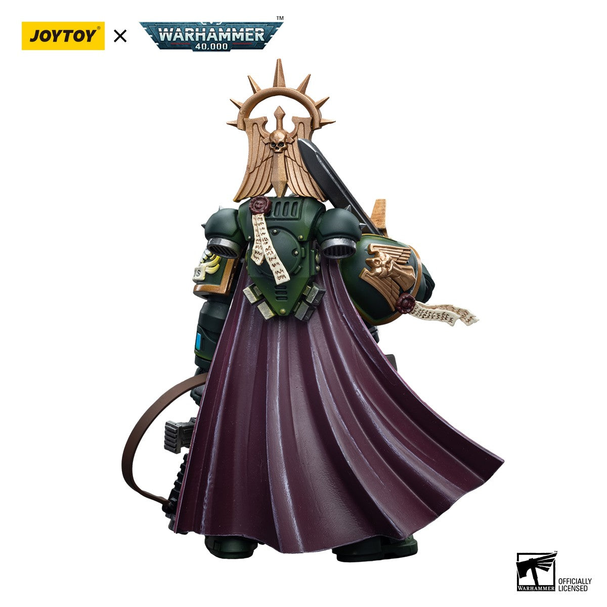 JOYTOY Warhammer 40k 1/18 Bonecos de Ação Anime 12cm Mestre Lazarus dos Dark Angels com Punho Potente