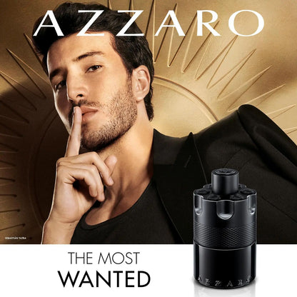 Azzaro The Most Wanted Eau De Parfum Intense 100ml – Perfume Unissex Amadeirado Âmbar Especiado – Presente de Natal