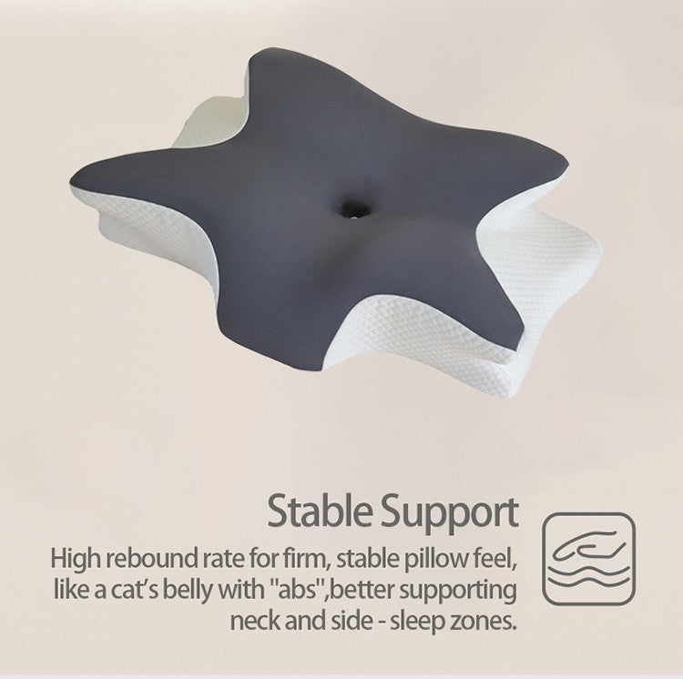 1pc Memory Foam Pillow 2 in 1 Ergonomic Contour Orthopedic Pillows for Sleeping?Cervical Orthopedic Pillow for Neck Pain