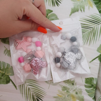 Baby Personalised Name Silicone Pacifier Clips Chain Wholesale 1Pcs Baby Nipple Pacifier Chain Cartoon Shape Holder