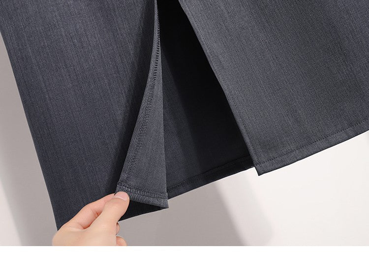 Suit Half-body Skirt Women's Large Size Autumn New Fashion Elegant Commuting Medium-length Package Hip Skirts Loose A-line Skirt