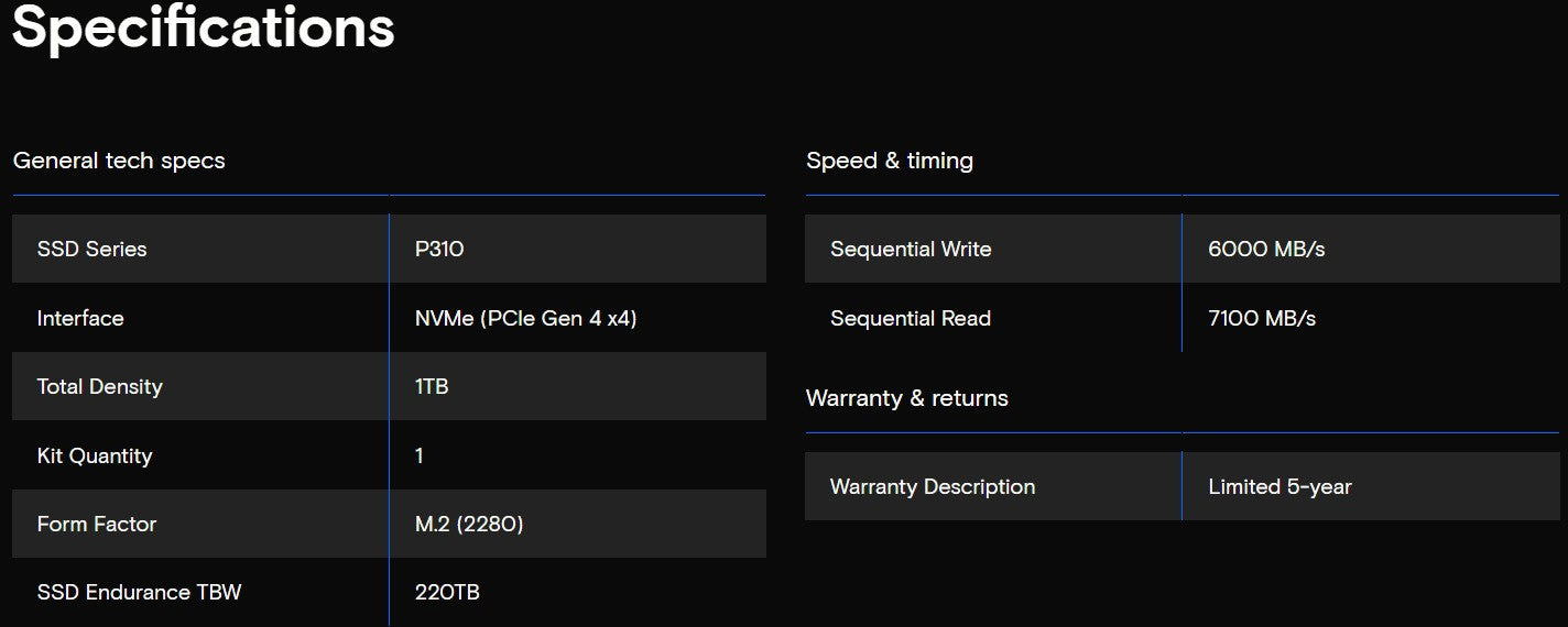 Crucial P3 Plus 1TB 2TB PCIe Gen4 NVMe M.2 SSD Interno (Pacote OEM) & Crucial NVME 2280 P310 1TB SSD & Crucial T500 1TB